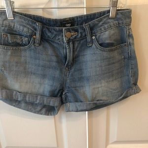 Light Wash Gap Shorts
